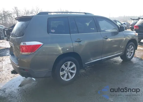2012 Toyota Highlander Base V6 from USA, damaged, VIN 5TDZK3EH1CS058945